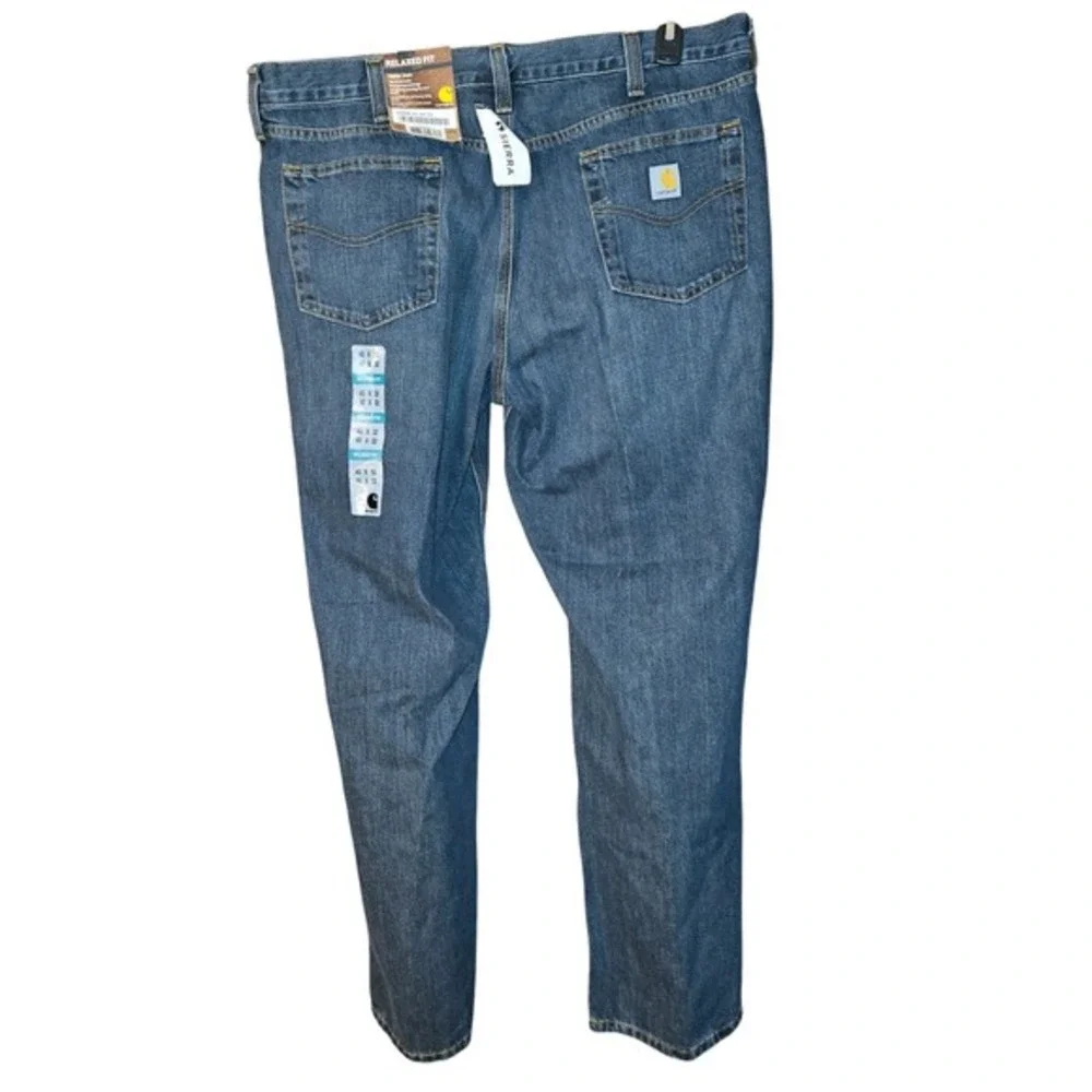 Carhartt Mens 40x32 Relaxed Fit Holter Jean Blue‎ Denim Work Pants BD1483-M NWT